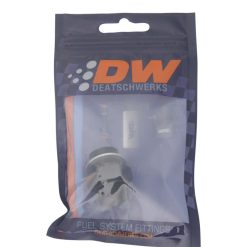 Alternative view of DeatschWerks 8AN ORB Male to M18 X 1.5 Metric Male (Incl O-Ring and Washer) - Anodized Matte Black