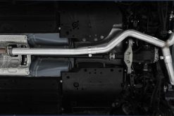 Alternative view of MBRP 2022+ Subaru WRX 3in Cat-Back Dual Split Rear Quad Carbon Fiber Tips Street Profile Exhaust