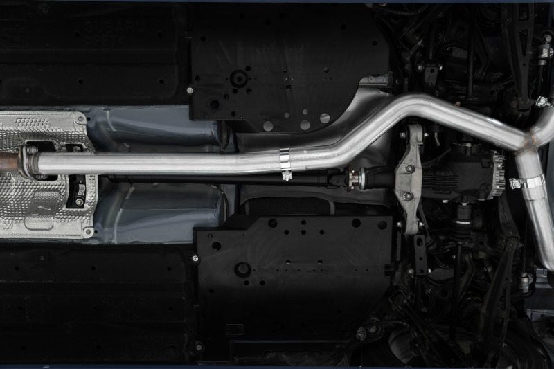 MBRP 2022+ Subaru WRX 3in Cat-Back Dual Split Rear Quad Tips Street Profile Exhaust - Image 2