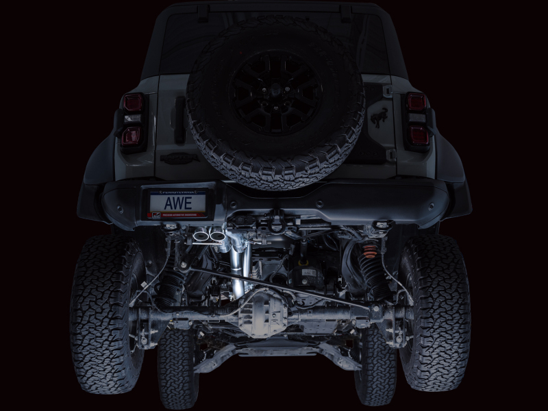 AWE Tuning 22-24 Ford Bronco Raptor 4WD Dual BashGuards Cat-Back SwitchPath Exhaust (No Tips) - Image 23