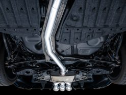 AWE Tuning 2023 Honda Civic Type R FL5 Touring Edition Exhaust w/ Triple Chrome Silver Tips - Image 4