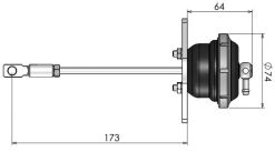 Turbosmart IWG75 Mitsubishi EVO 10 24 PSI Black Internal Wastegate Actuator - Image 6