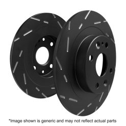 Alternative view of EBC 2013+ Fiat 500L 1.4L Turbo USR Slotted Rear Rotors