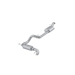 Alternative view of MBRP 2021-2023 Ford Bronco 2.3L/2.7L Aluminized Steel 3in Cat-Back, Single High Clearance Rear Exit