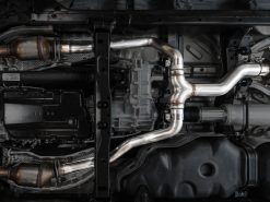 AWE 0FG Exhaust for 3rd Gen Toyota Tundra - Dual Diamond Black Tips - Image 14