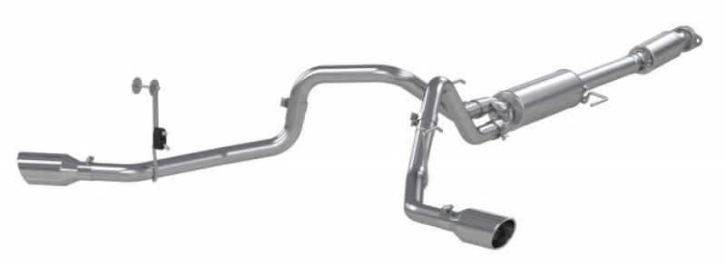 MBRP 2021+ Ford F150 2.7L/3.5L/5.0L 3in Aluminized Steel Cat-Back 2.5in Dual Split Side Exhaust - Image 2