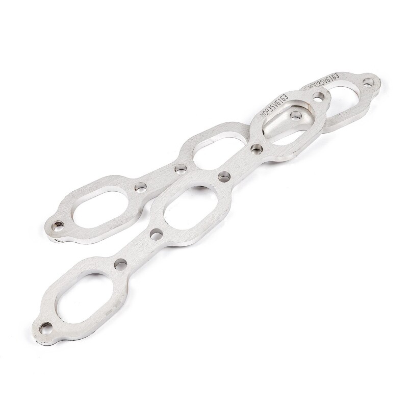 Stainless Works Mopar 3.5L V6 Flat Oval Port Header 304SS Exhaust Flanges 1-5/8in Primaries - Image 4
