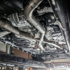 Stainless Works 2018 Jeep TrackHawk 6.2L 3in Catback System X-Pipe Turbo S-Tube Muffler Stock Exit - Image 7
