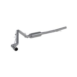 Alternative view of MBRP 2019+ Chevrolet/GMC Silverado & Sierra 1500 3inch Cat Back Single Side Exit Aluminized Exhaust