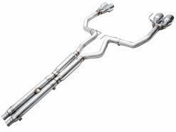 AWE 2024 Ford Mustang Dark Horse S650 RWD Track Edition Catback Exhaust w/ Quad Chrome Silver Tips - Image 8