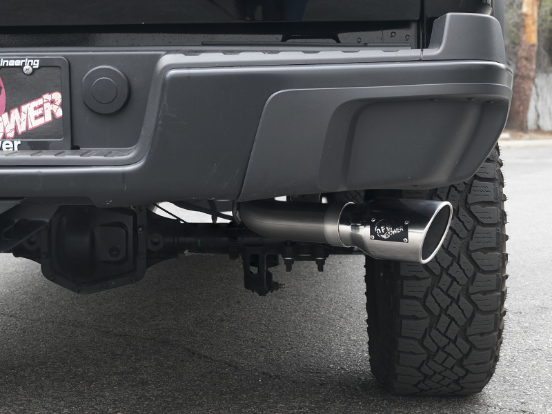 aFe Mach Force-XP Exhaust 3in CB SS 15-17 GM Colorado/Canyon 2.5L/3.6L Side Exit w/ Polished Tip - Image 9