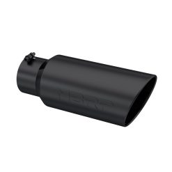 Alternative view of MBRP Universal Tip 7in O.D. Rolled End 5in inlet 18in length Black