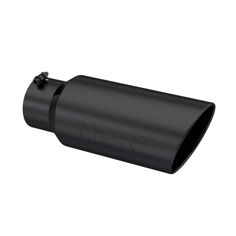MBRP Universal Tip 7in O.D. Rolled End 5in inlet 18in length Black - Image 2