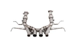 Corsa 2023 Chevrolet Corvette C8 Z06 3in Valved Cat-Back Exhaust Muffler Delete Track System w/o Tip - Image 2