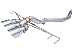 AWE Tuning 2023 Honda Civic Type R FL5 Track Edition Exhaust w/ Triple Chrome Silver Tips - Image 25