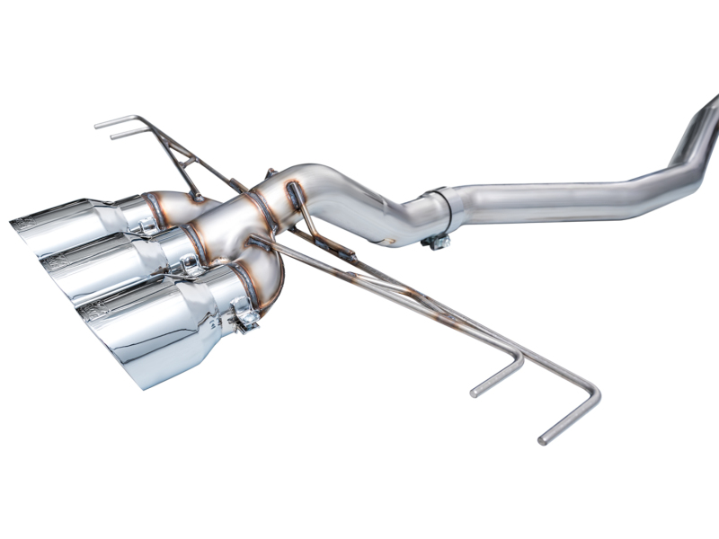 AWE Tuning 2023 Honda Civic Type R FL5 Track Edition Exhaust w/ Triple Chrome Silver Tips - Image 25