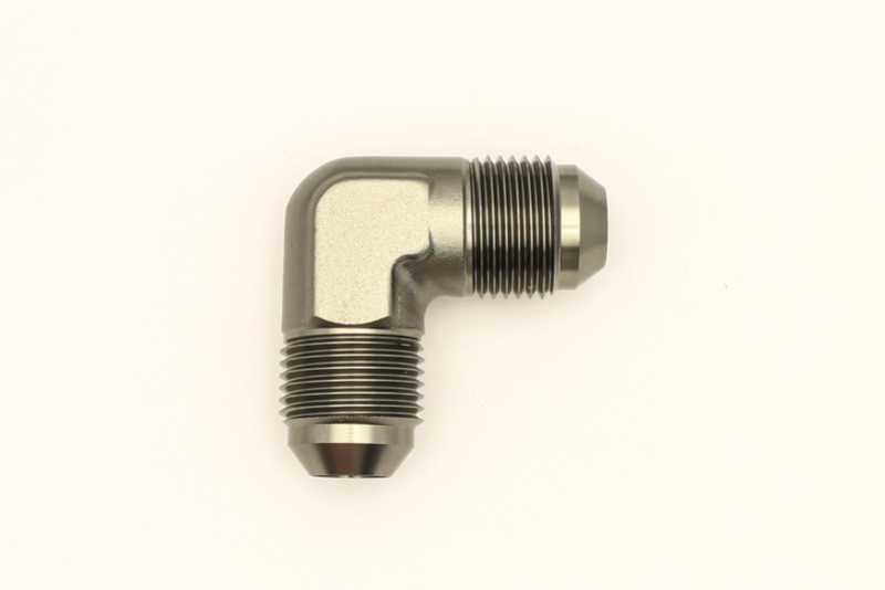 DeatschWerks 8AN Male Flare To 8AN Male Flare 90-Degree Coupler Fitting - Image 5