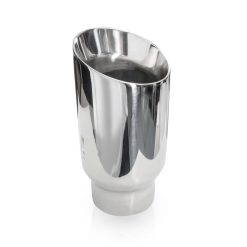 Stainless Works Conical Double Wall Slash Cut Exhaust Tip - 4in Body 3in Inlet - Image 3