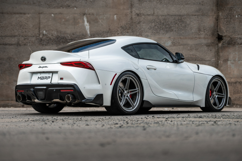 MBRP 2020+ Toyota Supra 3.0L 3in Catback Dual Rear Carbon Fiber Tips - T304 - Image 4