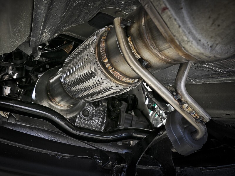 aFe Power Twisted Steel SS304 Downpipe 2.5in w/Cat 17-18 Hyundai Elantra L4-1.6L (t) - Image 6