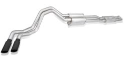 Alternative view of Stainless Works 20-21 Ford F-250/F-350 7.3L 304SS Legend Catback w/ 4in Matte Black Tips