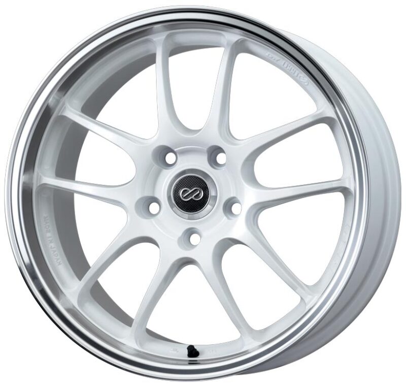 Enkei PF01 17x9 5x114.3 35mm Offset 75mm Hub Bore - White Machined - Image 2
