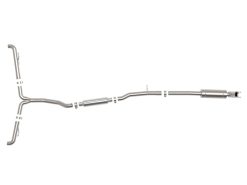 Alternative view of aFe Mercedes Benz GLA250 14-19 L4-2.0L (t) MACH Force-Xp 2-1/2in to 2-1/4in 304 SS Cat-Back Exhaust