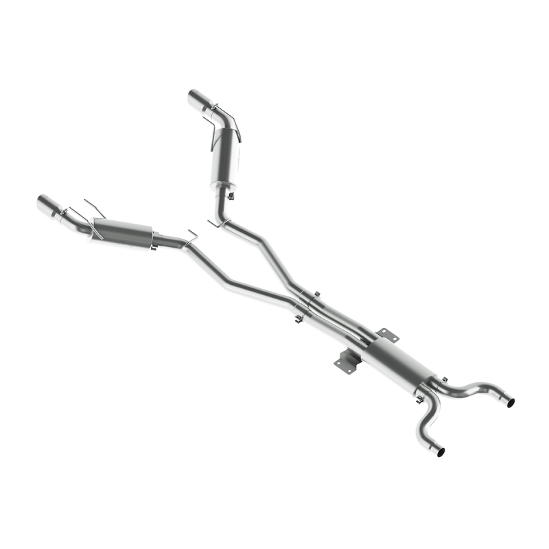 MBRP 2010 Chev Camaro V8 6.2L Automatic (L99) 3 Dual Cat Back Round Tips T409 - Image 2