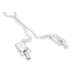 Alternative view of Stainless Works 2009-15 Cadillac CTS-V Wagon 3in Catback System X-Pipe S-Tube Mufflers 4in Tips