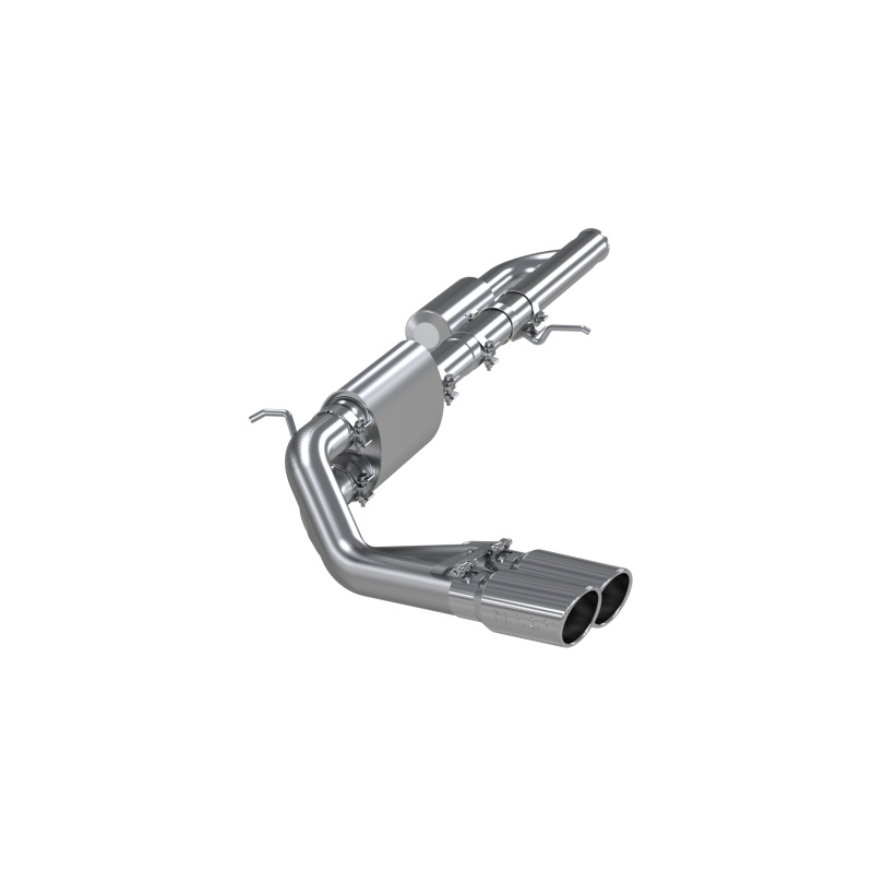 MBRP 09+ Chevrolet Silverado 1500 3in Cat Back Pre-Axle Dual Outlet w/ 4in Tip - T304 - Image 2
