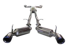 Alternative view of Injen 03-08 350Z Dual 60mm SS Cat-Back Exhaust w/ Built In Resonated X-Pipe