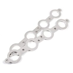 Alternative view of Stainless Works Chevrolet LS1/LS6 Round Port Header 304SS Exhaust Flanges 2in Primaries