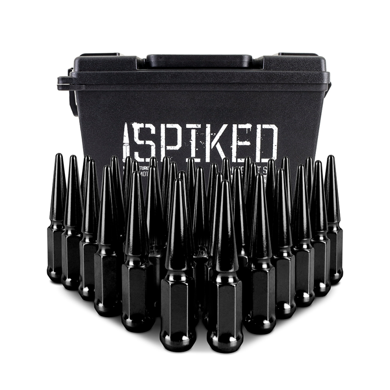 Mishimoto Mishimoto Steel Spiked Lug Nuts M14 x 1.5 32pc Set Black - Image 4
