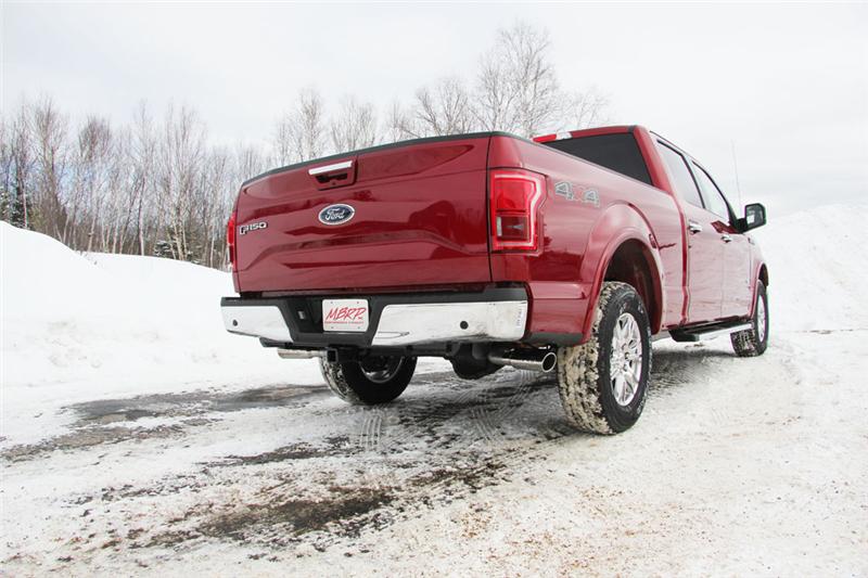 MBRP 2015 Ford F-150 5.0L 3in Cat Back Dual Split Side Exit AL Exhaust System - Image 5