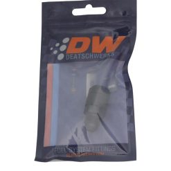 Alternative view of DeatschWerks 6AN Male Flare to 5/16in Female EFI Quick Connect Adapter - Anodized Matte Black