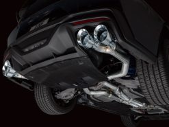 AWE 2024 Ford Mustang Dark Horse S650 RWD Track Edition Catback Exhaust w/ Quad Chrome Silver Tips - Image 15