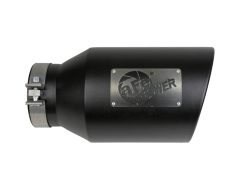 aFe Power Universal 5in Inlet 8in Outet MACH Force-XP Clamp-On Exhaust Tip - Black - Image 2