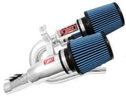 Alternative view of Injen 07-09 335i E92 / 08-09 135i E82 3.0L L6 Twin intake Polished Short Ram Intake