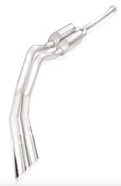 Alternative view of Stainless Works 15-19 Ford F150 5.0L Legend Aftermark Connection Dual 3.5in Side Exit Polished Tips