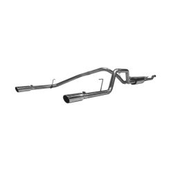 Alternative view of MBRP 2004-2009 Nissan Titan 5.6L EC/CC Cat Back Dual Split Rear