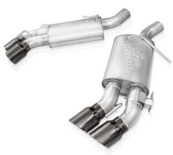 Alternative view of Stainless Works 16-21 Camaro SS 3in Legend Factory Connect Axle Back w/Valve - 4in Quad Black Tips