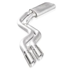 Alternative view of Stainless Works 2015-18 F-150 Exhaust X-Pipe Resonator Muffler Exits In Front Of Passenger Rear Tire