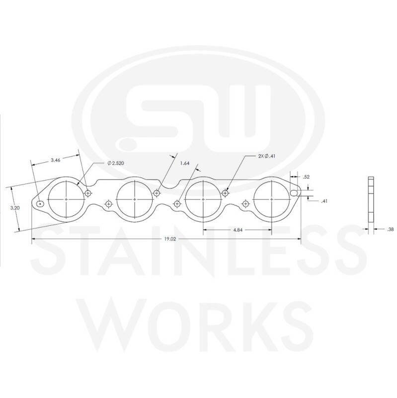 Stainless Works BBC Round Port 304SS Exhaust Flanges 2-1/2in Primaries (Raised Port Heads Only) - Image 3