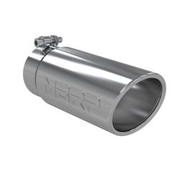 Alternative view of MBRP Universal Tip 4in O.D. Angled Rolled End 3 inlet 10 length