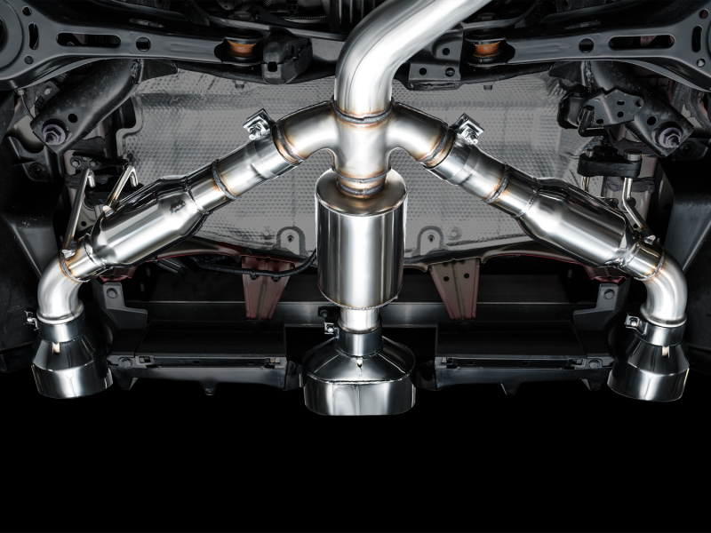 AWE Tuning 2023+ Toyota GR Corolla Touring Edition Exhaust - Diamond Black Tips - Image 4