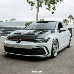 Seibon 2022-2023 Volkswagen Golf GTI/R DV-Style Carbon Fiber Hood - Image 8