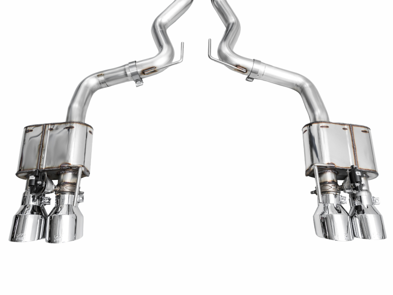 AWE 2024 Ford Mustang GT Fastback S650 RWD SwitchPath Catback Exhaust w/ Quad Chrome Silver Tips - Image 11