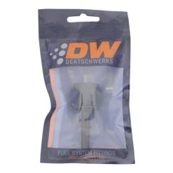 Alternative view of DeatschWerks 10AN Female Flare Swivel to 5/16in Male EFI Quick Disconnect - Anodized Matte Black