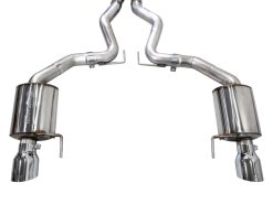 AWE 2024 Ford Mustang GT Fastback S650 RWD Touring Catback Exhaust w/ Dual Chrome Silver Tips - Image 7