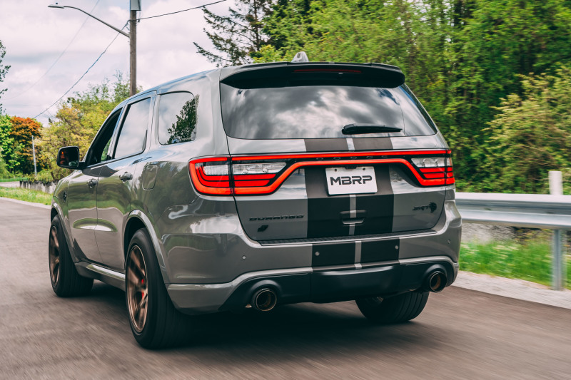 MBRP 18-23 Dodge Durango SRT 6.4L Armor Pro T304 SS 3in Cat Back Exhaust Dual Rear Exit w/ CF Tips - Image 6